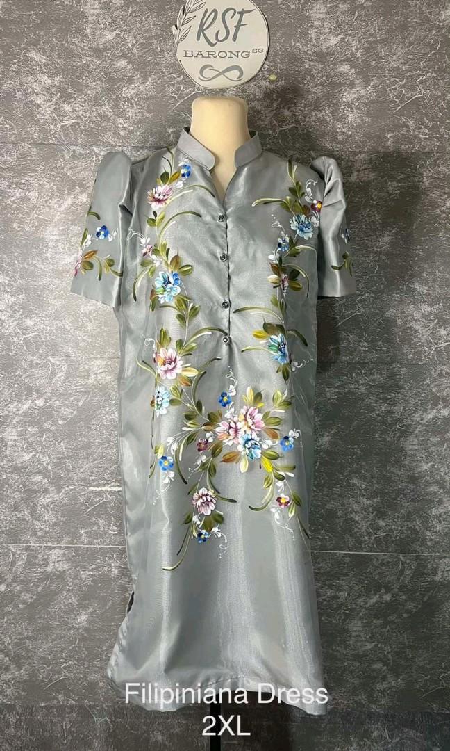 Plus Size Modern Filipiniana/Adult Lady Barong Tagalog Costume