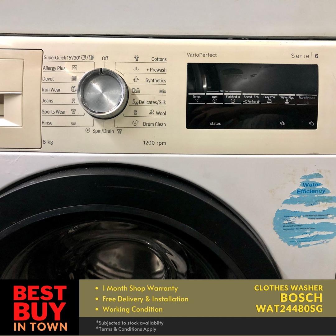 MUST BUY! BOSCH 8KG Front Load Washing Machine (91698), TV & Home