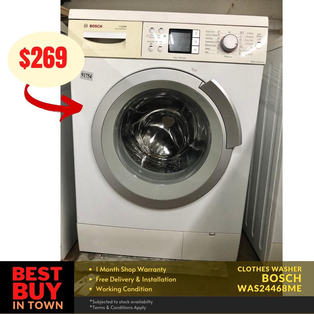 MUST BUY! BOSCH 8KG Front Load Washing Machine (91754), TV & Home