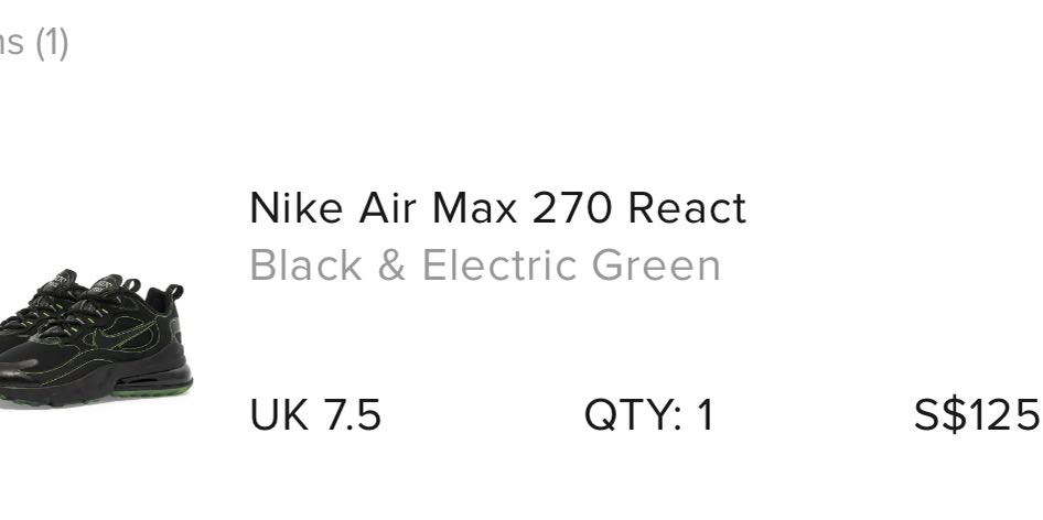 Nike air max 270 react Men s Fashion Footwear Sneakers on Carousell