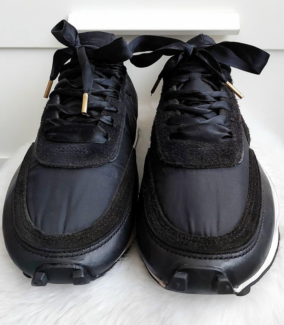 Nike x sacai deals ldwaffle 'black nylon '(2020)