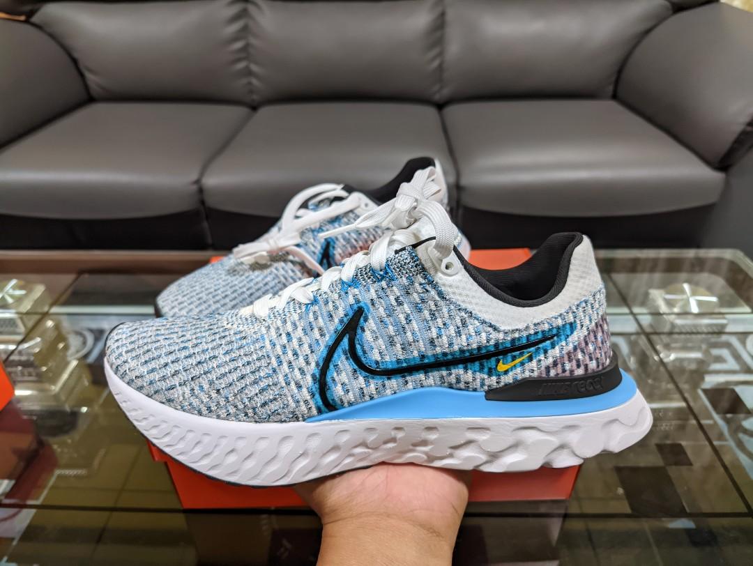 Nike air vapormax flyknit dark grey silver blue orbit volt store