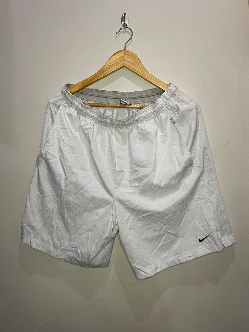 NIKE WHITE SHORT, Men's Fashion, Bottoms, Shorts on Carousell