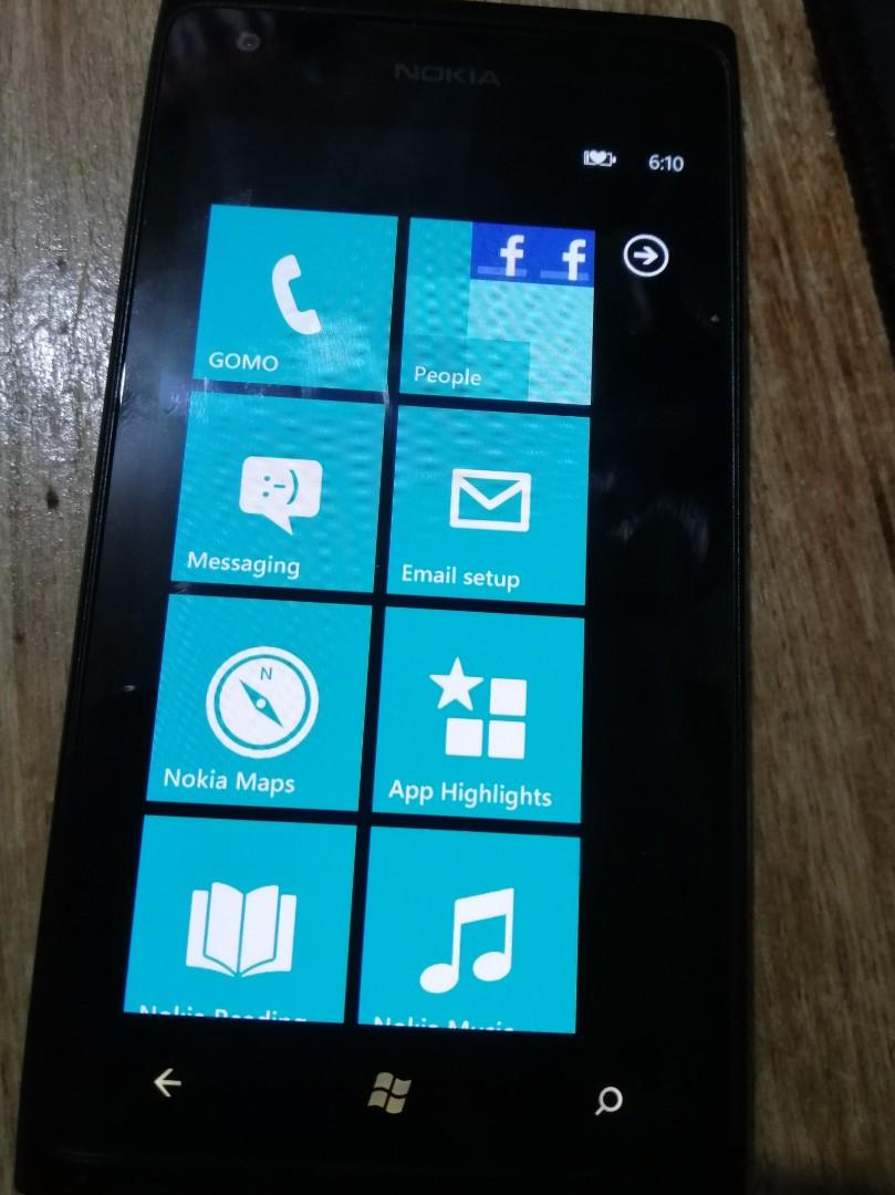 Nokia Lumia 900 (Category: Early Generation Mobile Phones) located in Valenzuela. Submitted by oldbutgoods (Listing ID 1178614909, Image 1). Description: For sale Nokia Lumia 900, 99%smooth presentable, windows phone 7.5 Unit only, Good for back-up phone na lang.