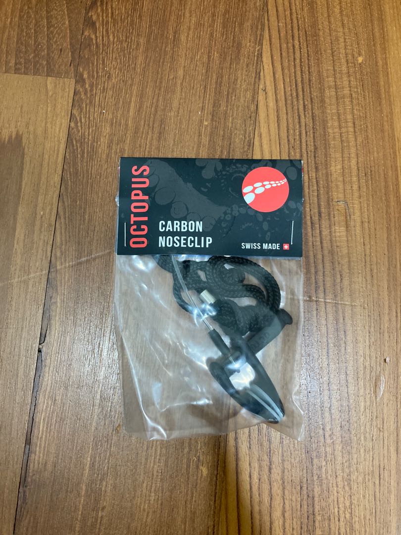 Clip Naso Freediving Morsetto Nasale In Carbonio Per Apnea Octopus | Handsfree, Idrodinamico, Per Immersione In Piscina E Acque Libere