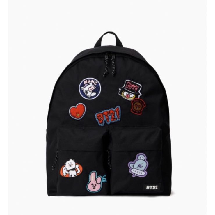 Official BT21 Backpack Bag with Wappen or Embroidery Patch Women s Fashion Bags Wallets Backpacks on Carousell
