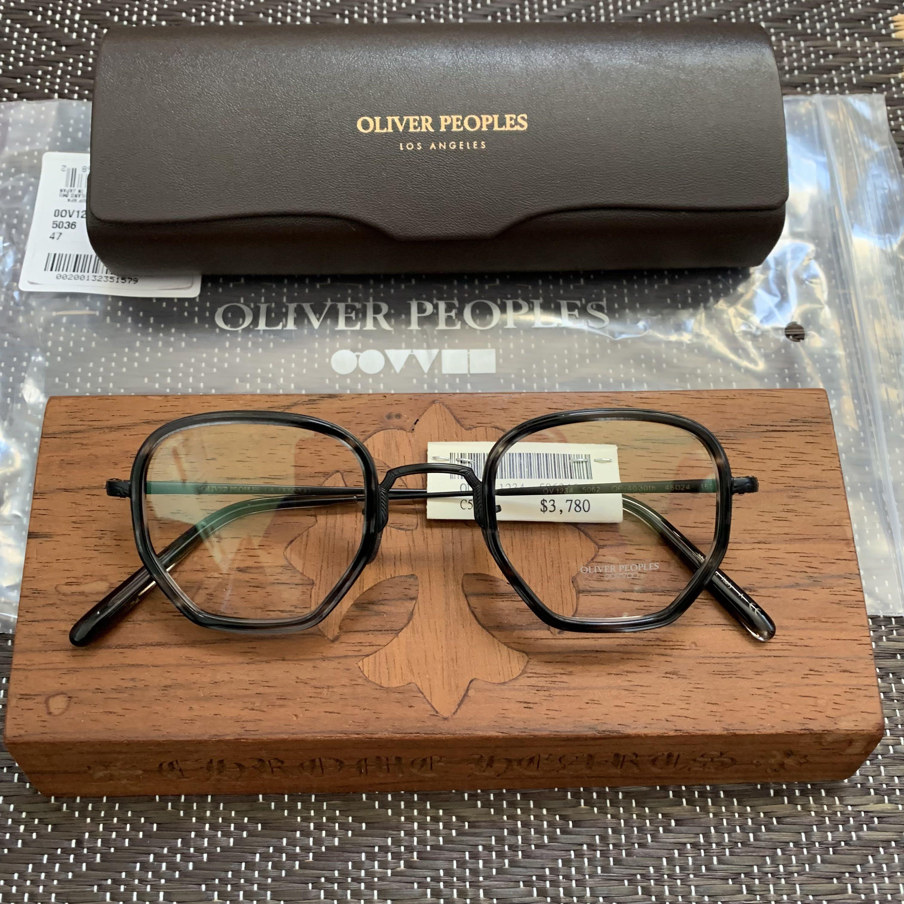 Oliver Peoples eyeglasses OV1234 limited version x Thom browne x Visvim,  男裝, 手錶及配件, 眼鏡- Carousell