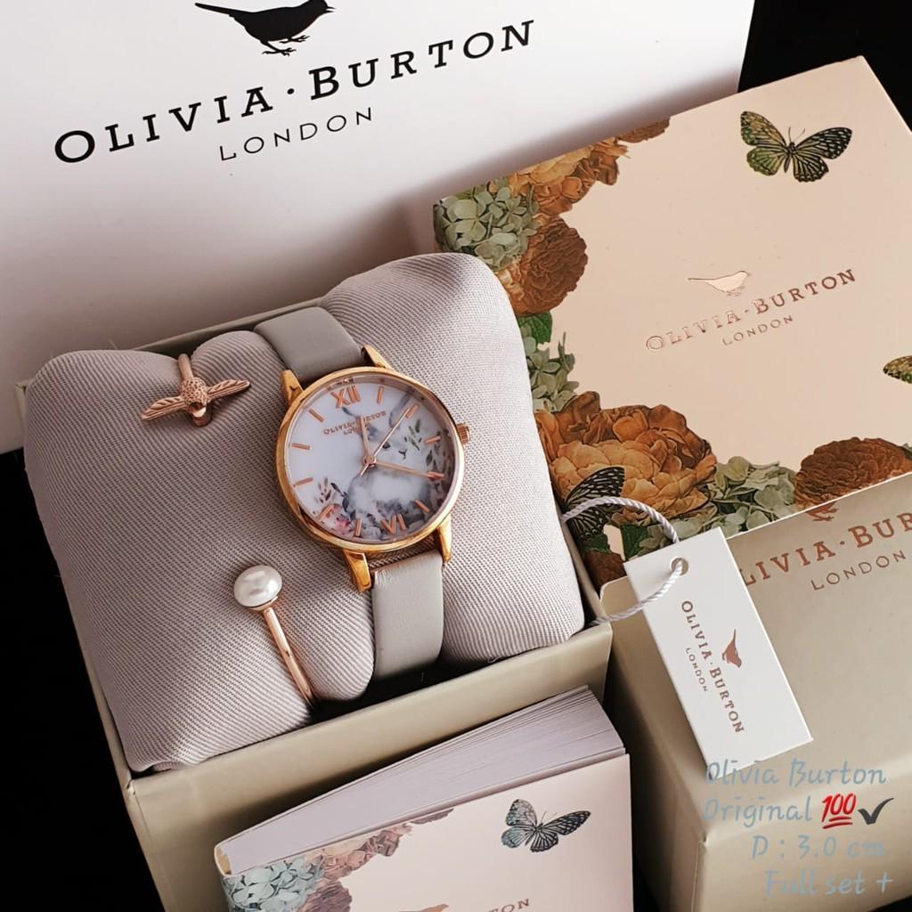 OLIVIA BURTON Leather Strap FullSet Watches 100 ORIGINAL Women s Fashion Watches Accessories Watches on Carousell