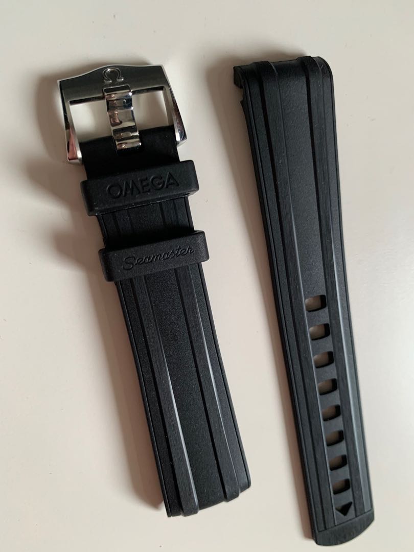 Genuine omega sales rubber strap