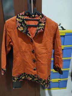 Orange batik
