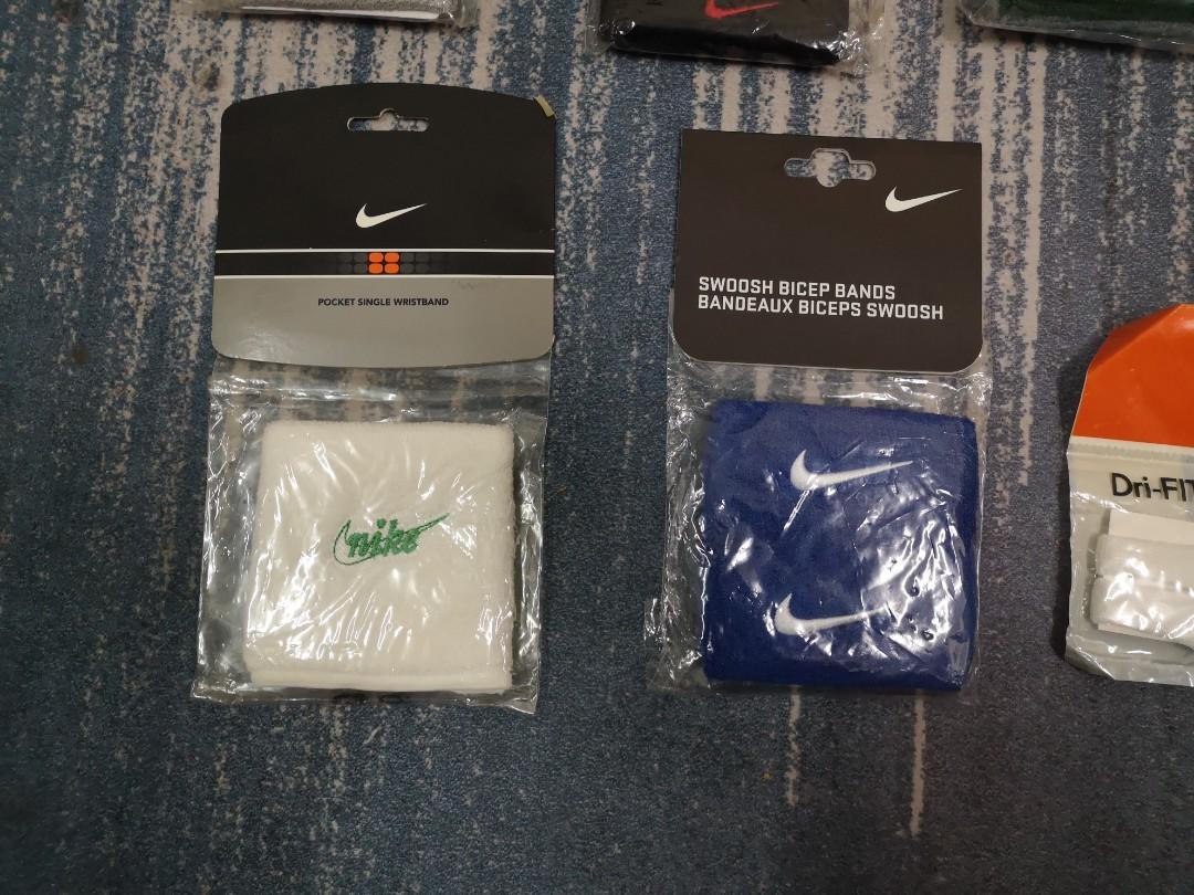 Original Nike Wristbands Headbands Bicep bands Sports Equipment