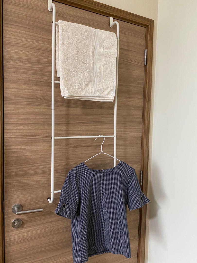Over The Door Towel Ladder Hanger Furniture Home Living Home Improvement Organisation Hooks Hangers on Carousell