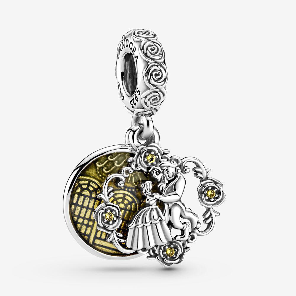 Pandora authentic Sales Disney Beauty and the Beast Dancing Dangle ...
