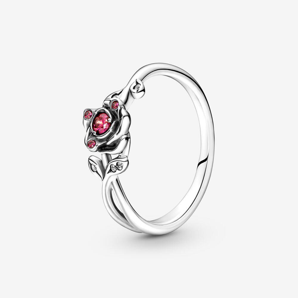 Pandora authentic Sales Disney Beauty and the Beast Rose Ring Women s Fashion Jewelry Organisers Rings on Carousell