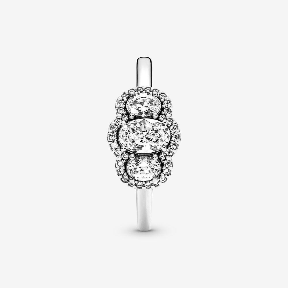 Pandora authentic Sales Three Stone Vintage Ring Women s Fashion