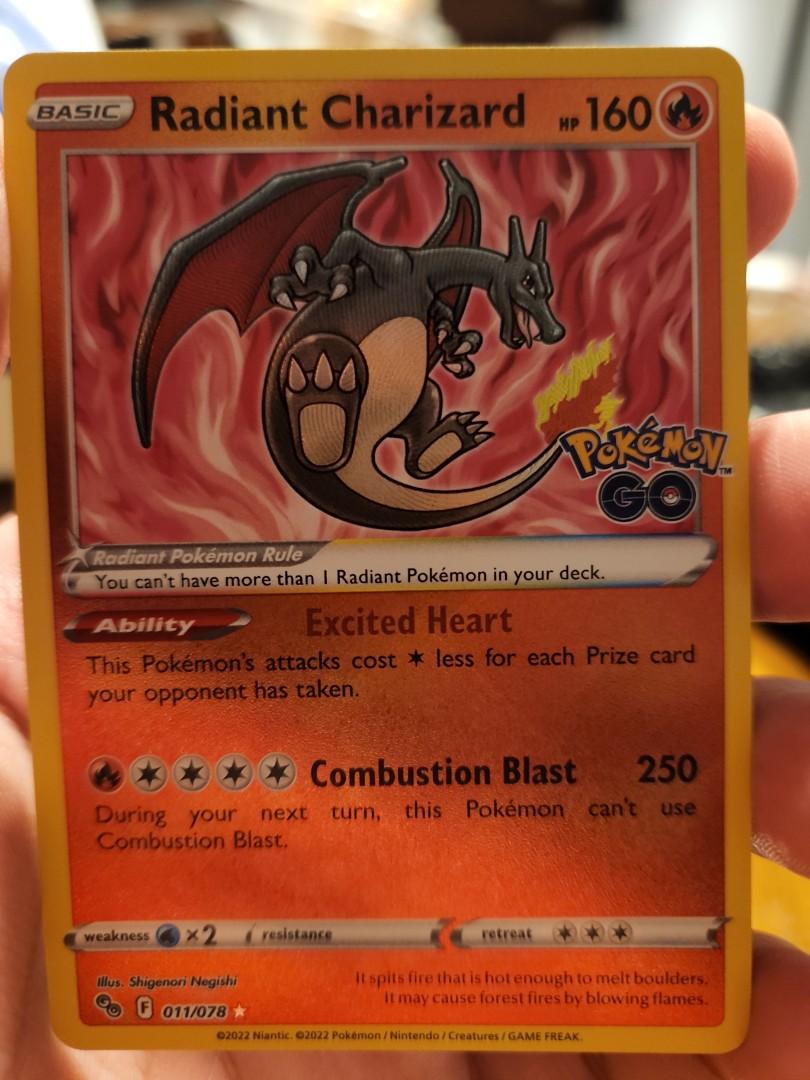 Pokemon GO-RADIANT CHARIZARD, Hobbies & Toys, Toys & Games on Carousell