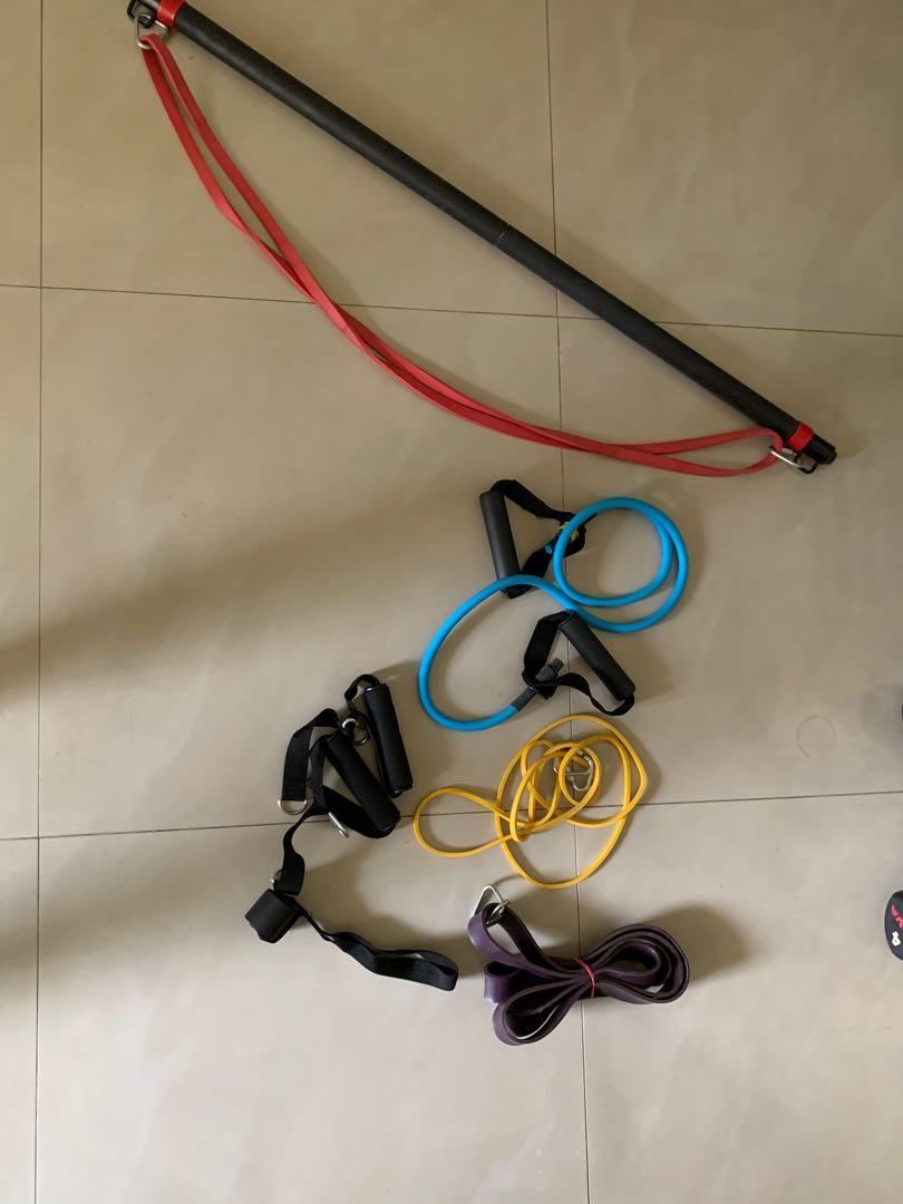 Resistance Band & Bar, Sports Equipment, Exercise & Fitness, Toning