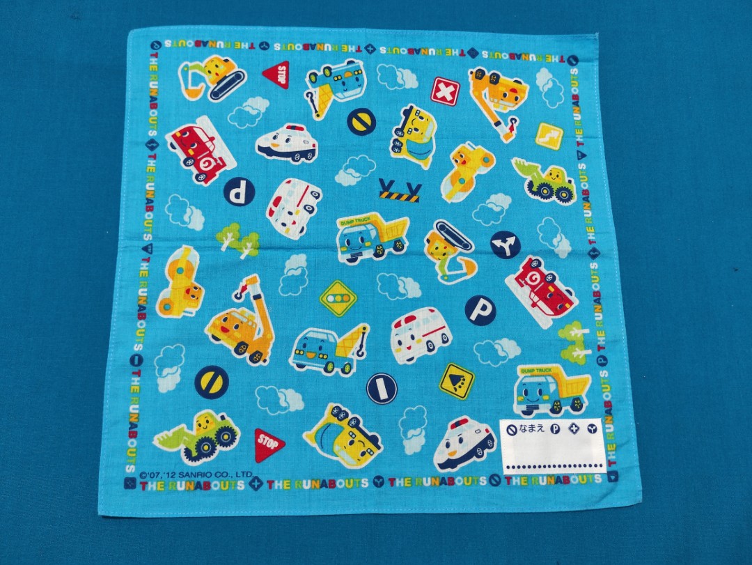 Sanrio Runabouts Cars Kids Japan Handkerchief Hanky Panyo, Hobbies ...