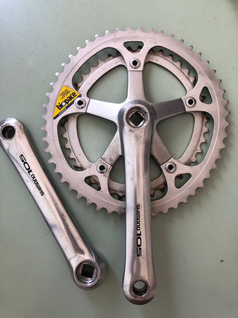Plateaux Shimano Biopace Vintage – Route – 52/42 Dents – 130 BCD – Alu – Occasion