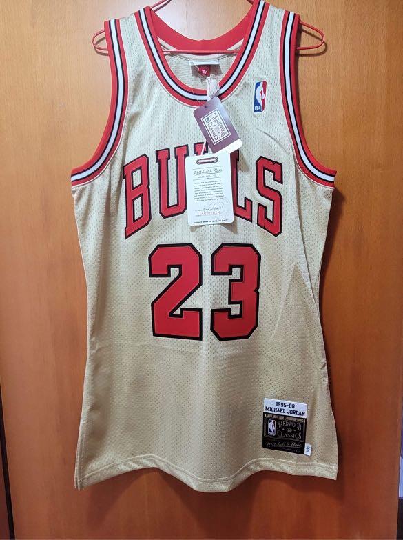 Gold mj cheap jersey