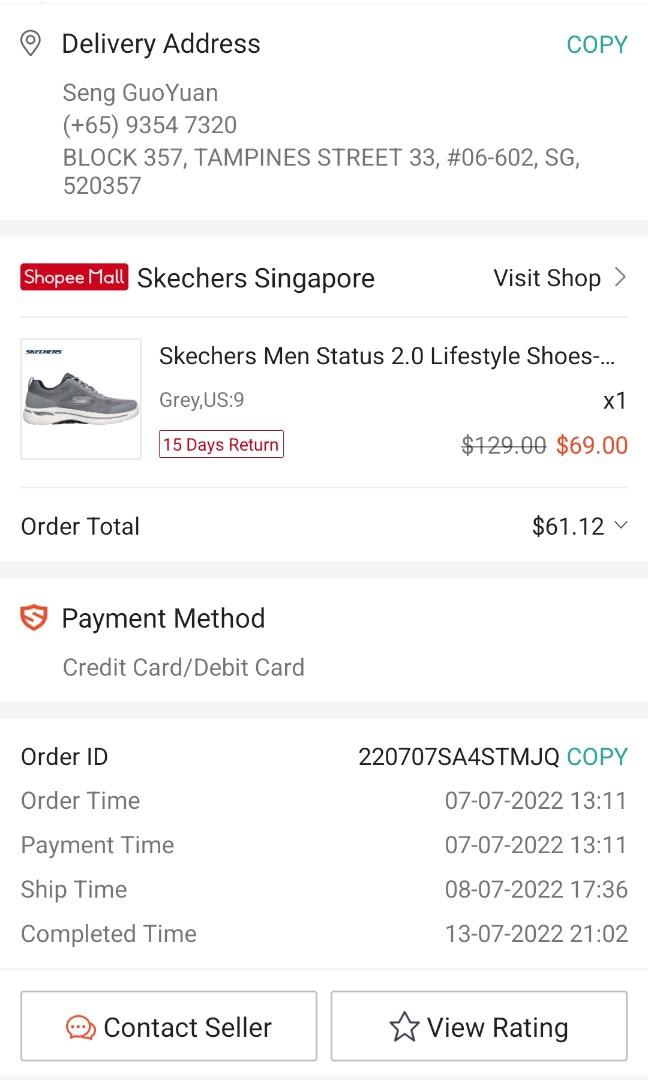 Skechers order status top