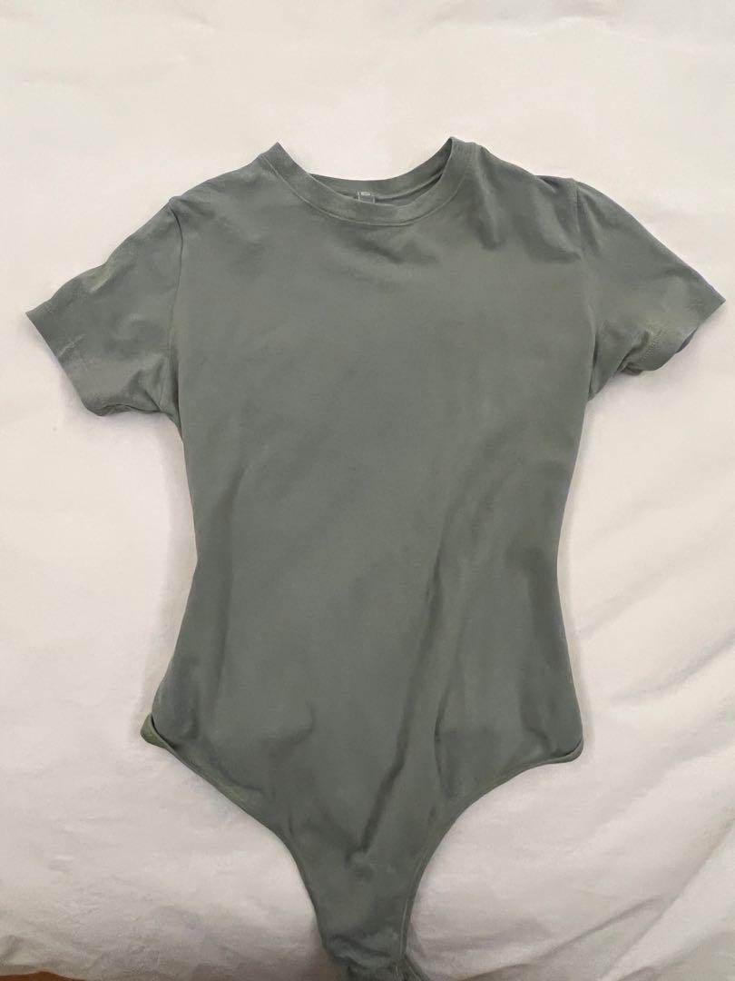 Skims Cotton Jersey T-Shirt BodySuit in Mineral, Women's Fashion, Tops,  Others Tops on Carousell