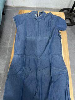 Soft denim romper