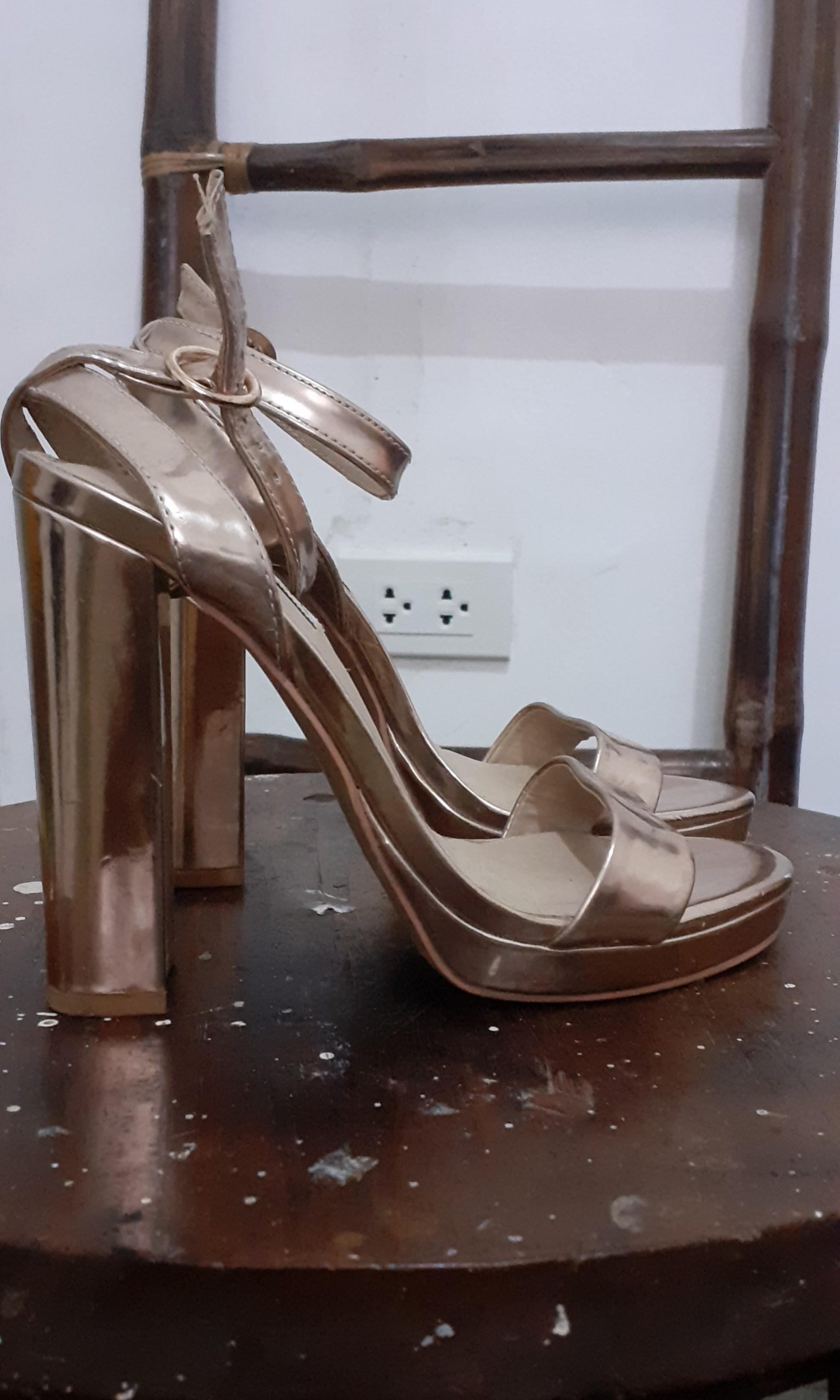 Rose gold store heels steve madden