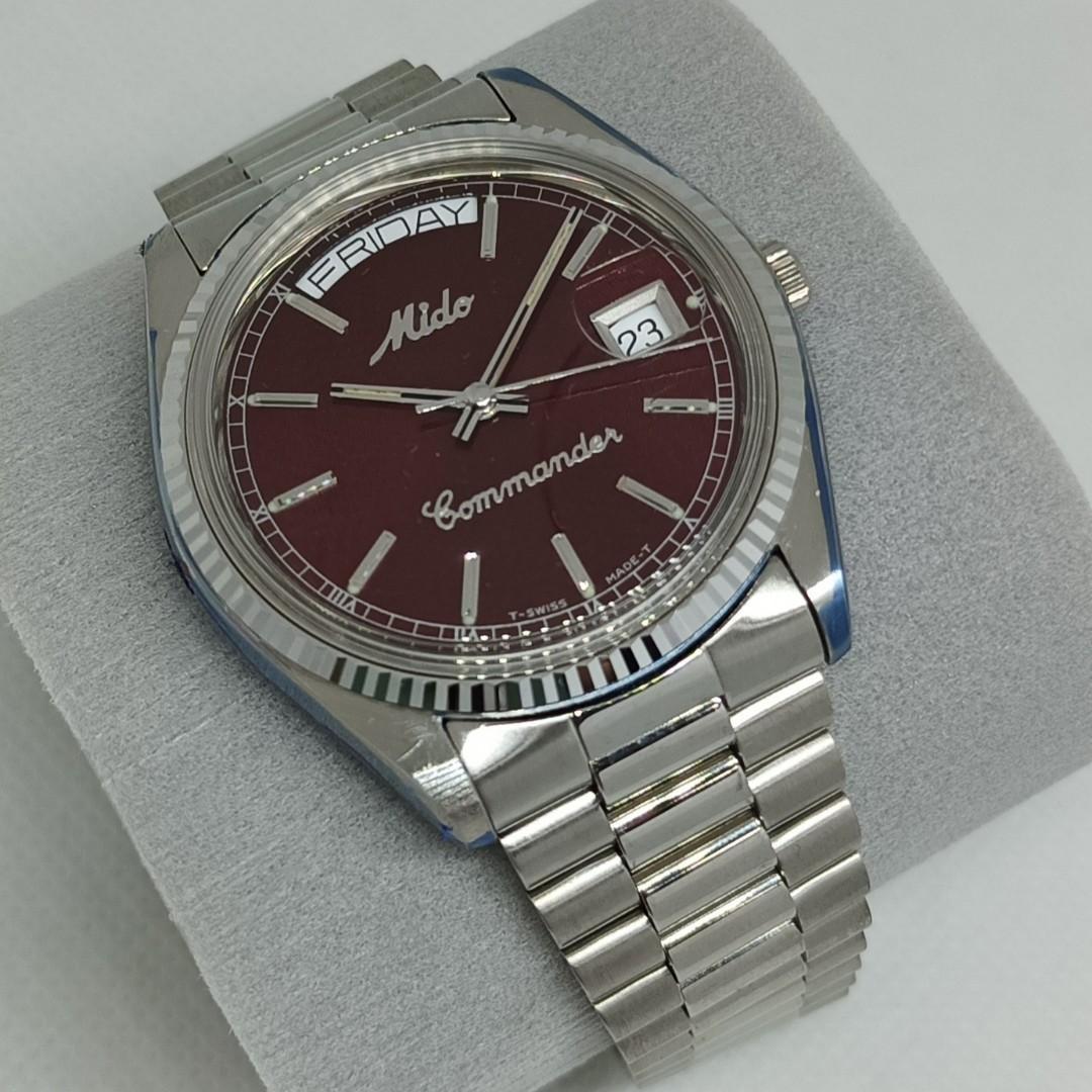 Mido commander day date president on sale