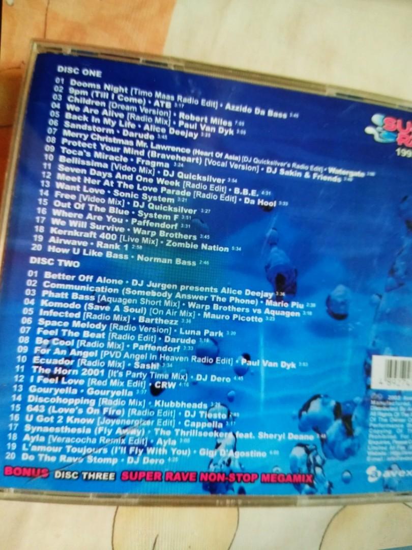 SUPER RAVE 1993-2003 3 CD 10 YEARS OF THE COOLEST CLUB HITS 2003