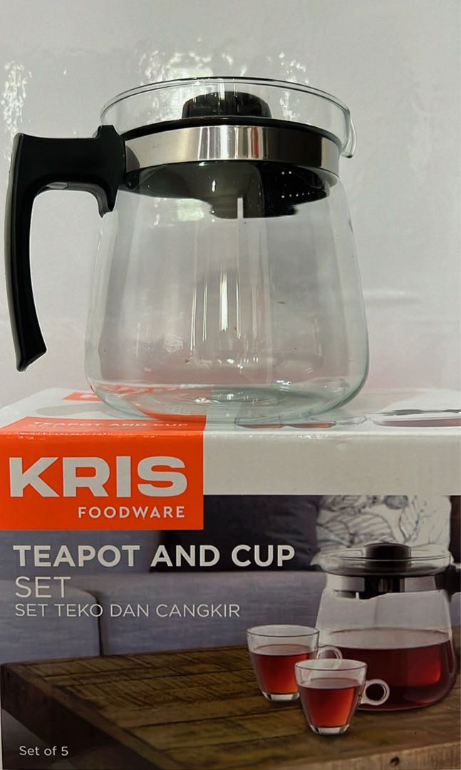 Teapot set Kris / Teko Teh Set, Kitchen & Appliances di Carousell