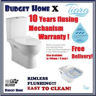 W888 One Piece Toilet Bowl *10 Years warranty on Mechanism* 150mm