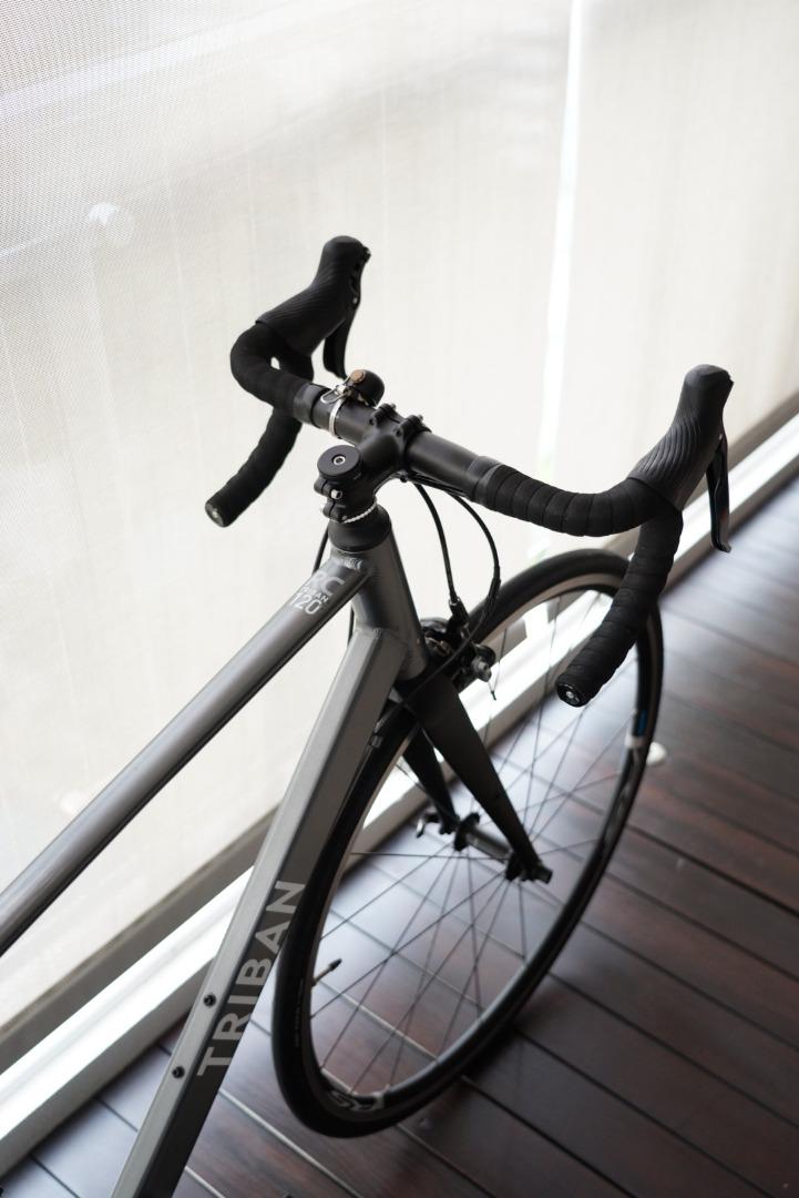Triban RC120 (upgraded to 11 speeds) M road bike, Sports Equipment ...