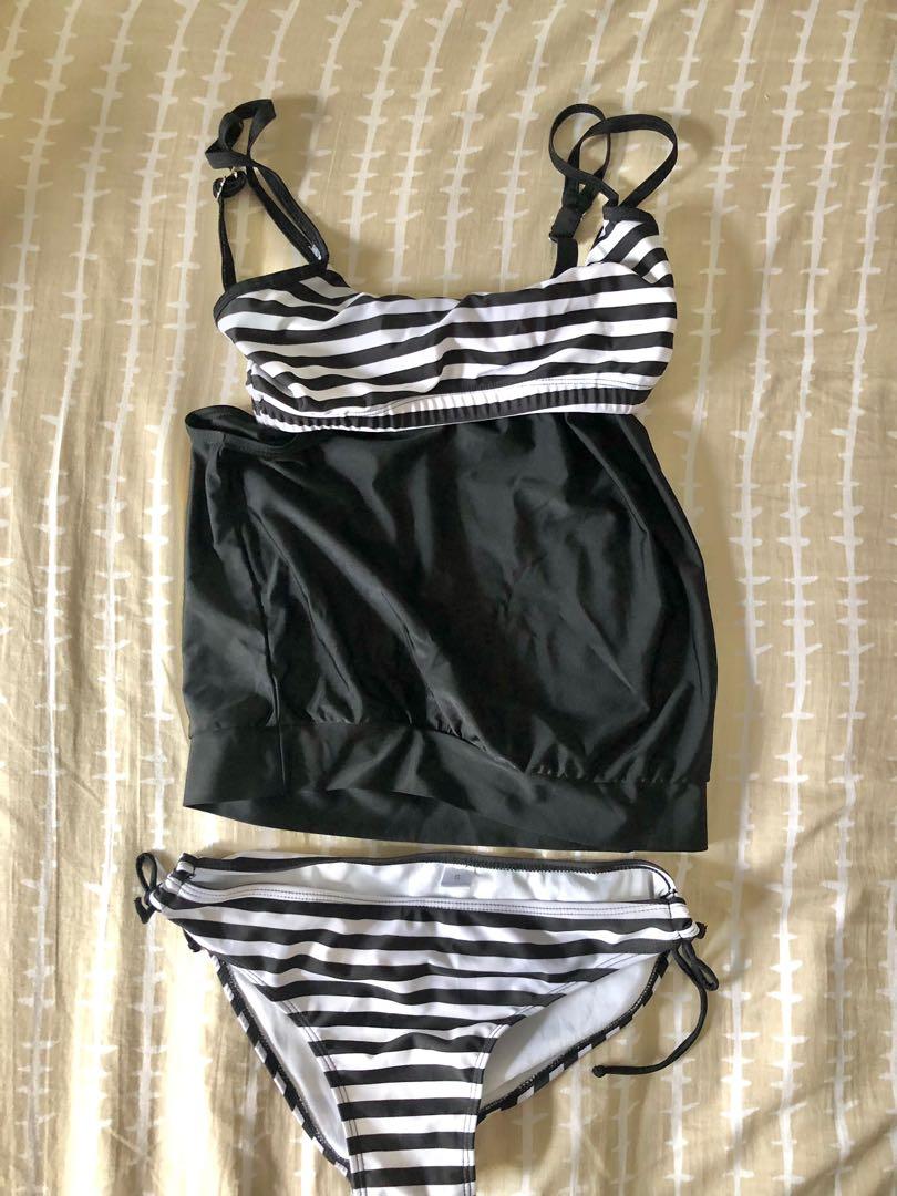 Two-piece Tankini and Bikini (Category: Bikinis & Swimsuits) located in Manila. Submitted by kmixed (Listing ID 1178458332, Image 2). Description: RFS: Decluttering Delivery via Lalamove/Grab, fee c/o buyer. Location: Mandaluyong City. Payment via Gcash or BPI..