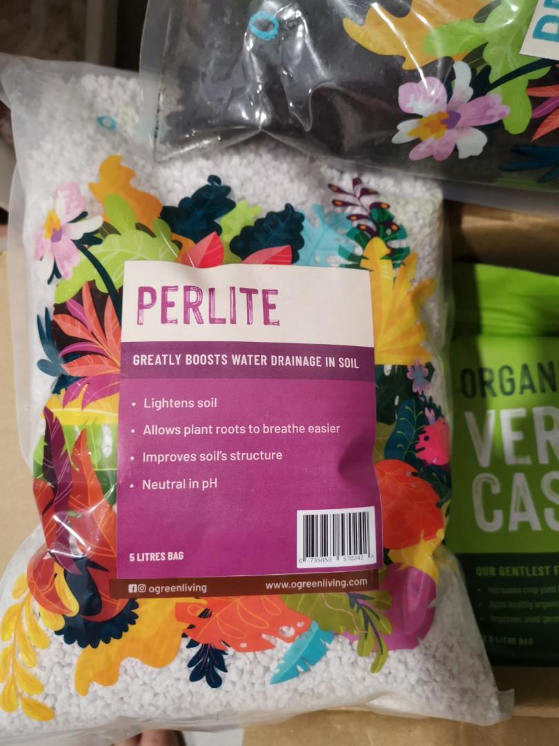 Vermicast Perlite Peat Moss Coco Peat, Furniture & Home Living, Gardening, Garden Soil