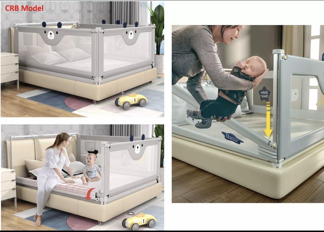 Vertical Lift 73103cm height Baby Bed Guard / Bed Rail / Bed Fence