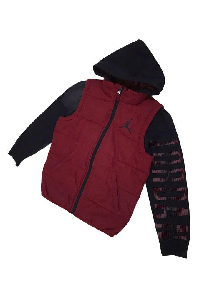 Vintage Air Jordan Puffer Down Jacket Winter Spell Out Jaket