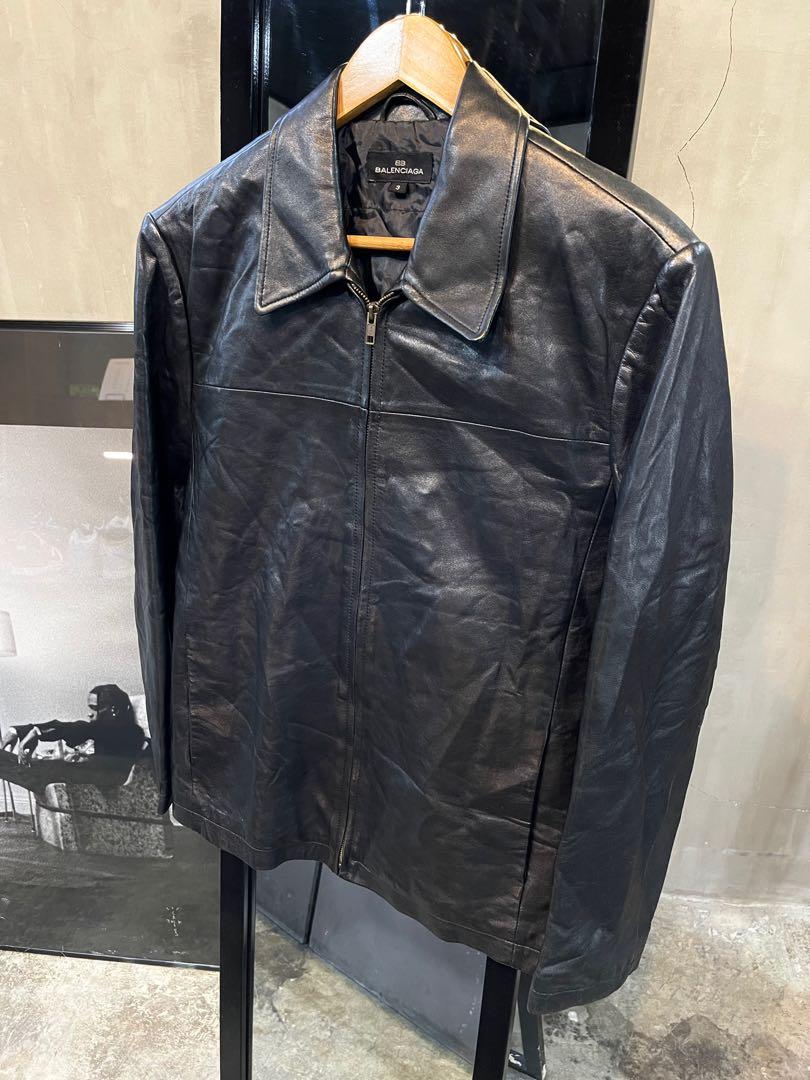 Vintage Balenciaga Leather Jacket, Luxury, Apparel on Carousell