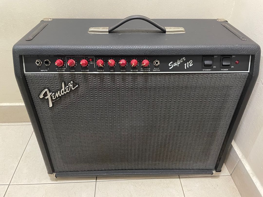 Vintage Fender Tube Amp red knob Hobbies Toys Music Media