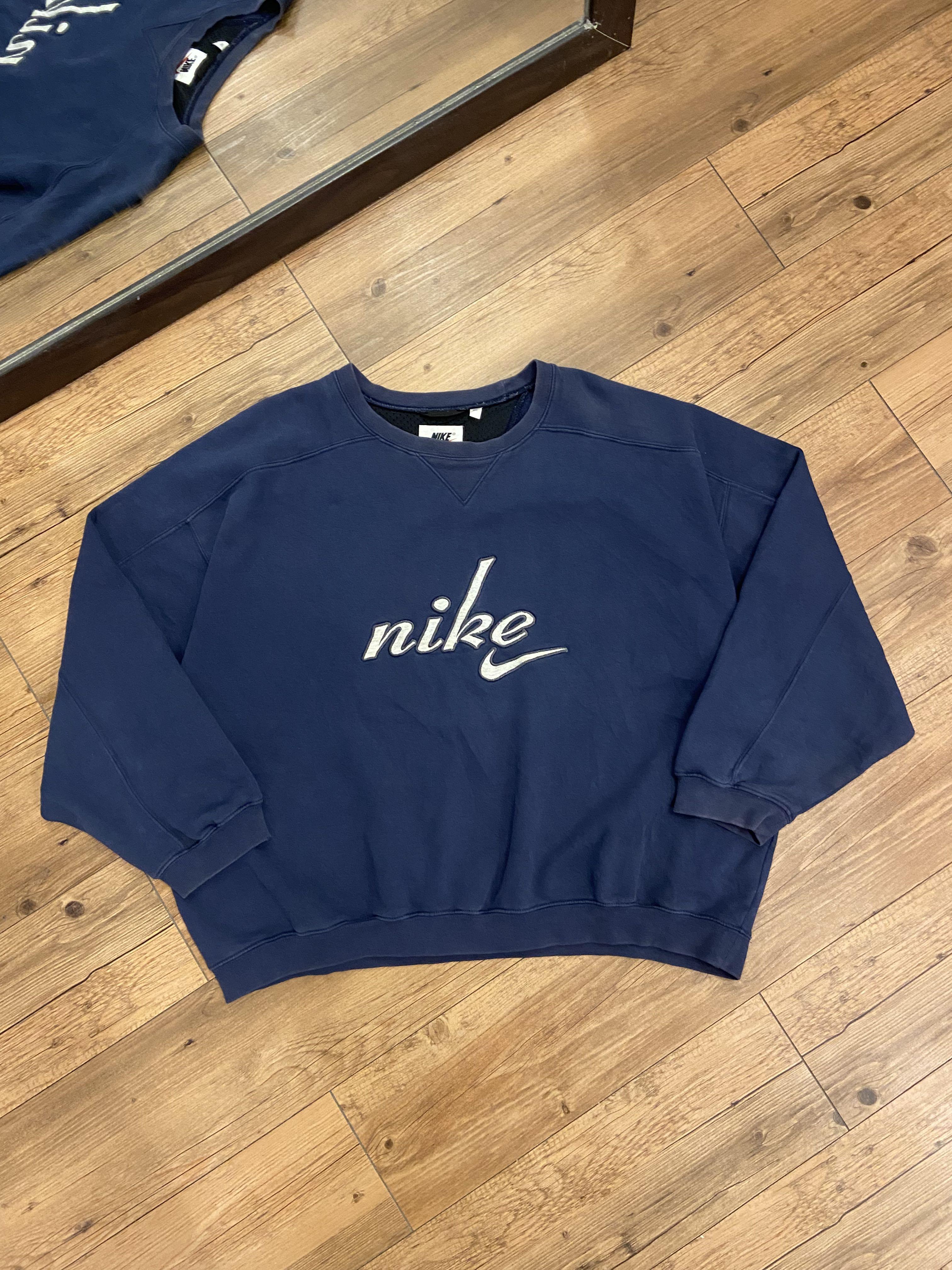 Vintage Nike Spellout Embroidery Logo Sweatshirt Men s Fashion Coats Jackets and Outerwear on Carousell