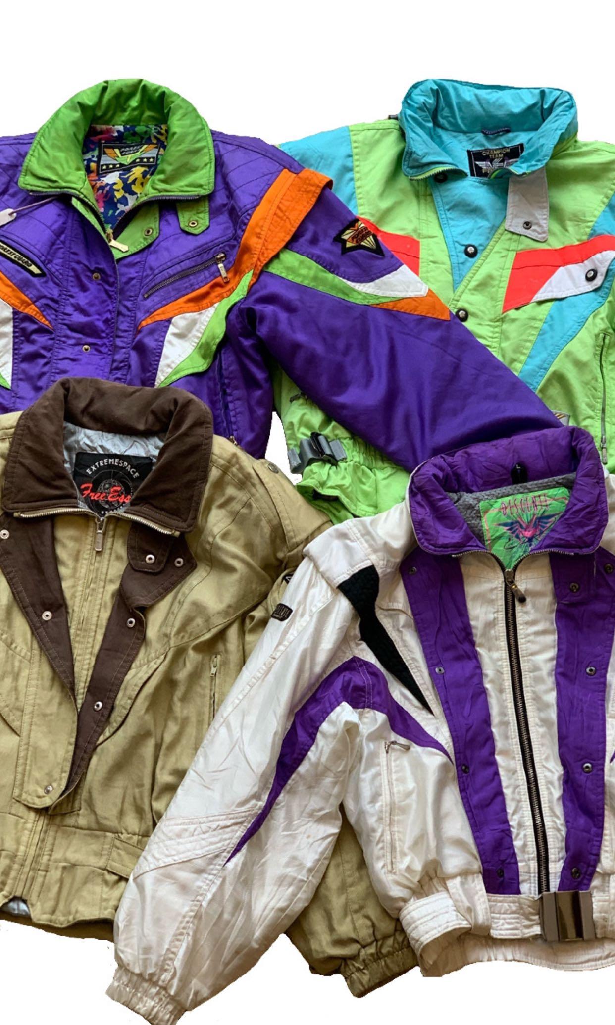 Vintage Ski Racing Jacket, Fesyen Pria, Pakaian , Baju Luaran di Carousell