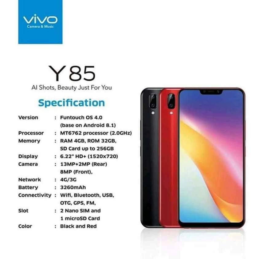 vivo y85 spec