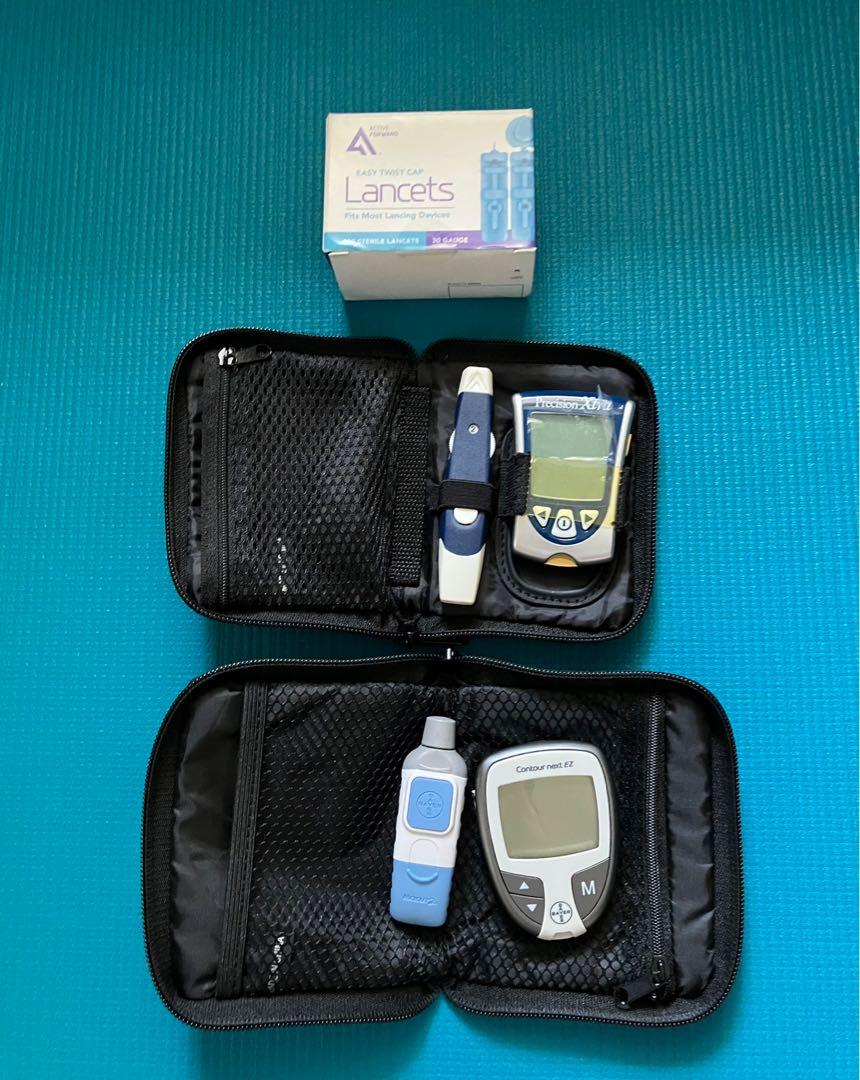 Well used Bayer CONTOUR EZ Blood Glucose meter + Abbot Precision Xtra
