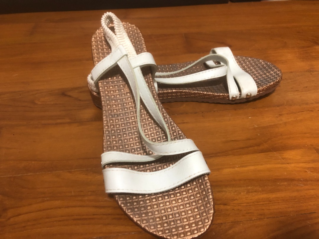 White beach sandals sale