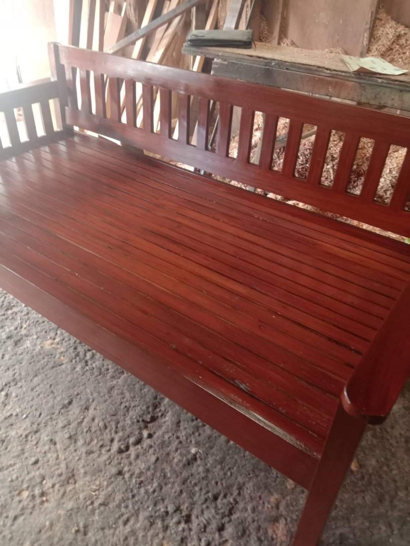 Wooden Sofa Day Bed. 09564751745 (Category: Sofas) located in Quezon City. Submitted by leocarloswoodcrafts (Listing ID 1178587950, Image 1). Description: made from solid mahogany wood. FOAM NOT INCLUDED. Price may change depending on size, design, wood type use, varnish and/or color. We also accept made to order and customized wooden Furnitures available bed sizes: (in inches) 36x75 single size 48x75 double size 54x75 full size 60x75 queen size 