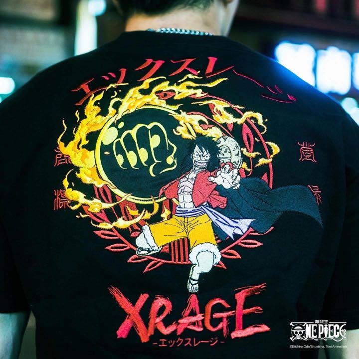 L碼] Xrage X One Piece 路飛限量版T shirt, 男裝, 上身及套裝, T