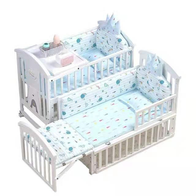 10in1 Multi Function Crib with FREE Bed Mattress and Mosquito Net
