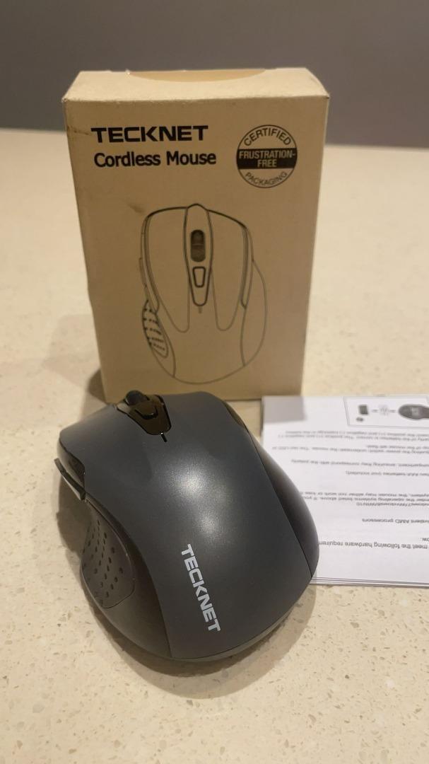 TeckNet 2600DPI Bluetooth Wireless Mouse 12 Month Battery Life with  Indicator