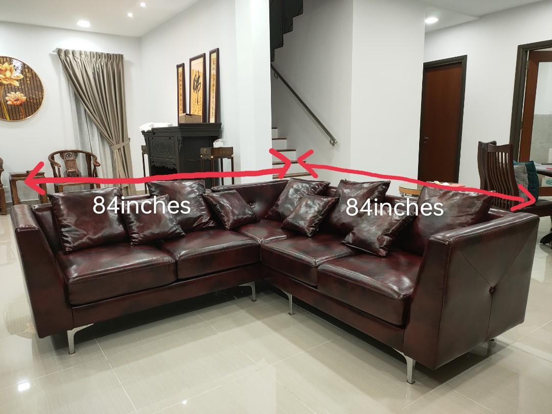 Used leather sales living room set
