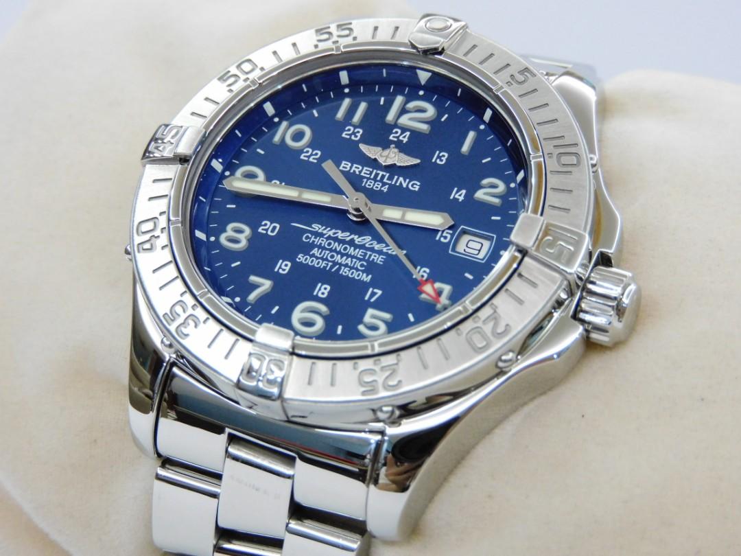 42mm Breitling SuperOcean Blue 1500M Men s Fashion Watches
